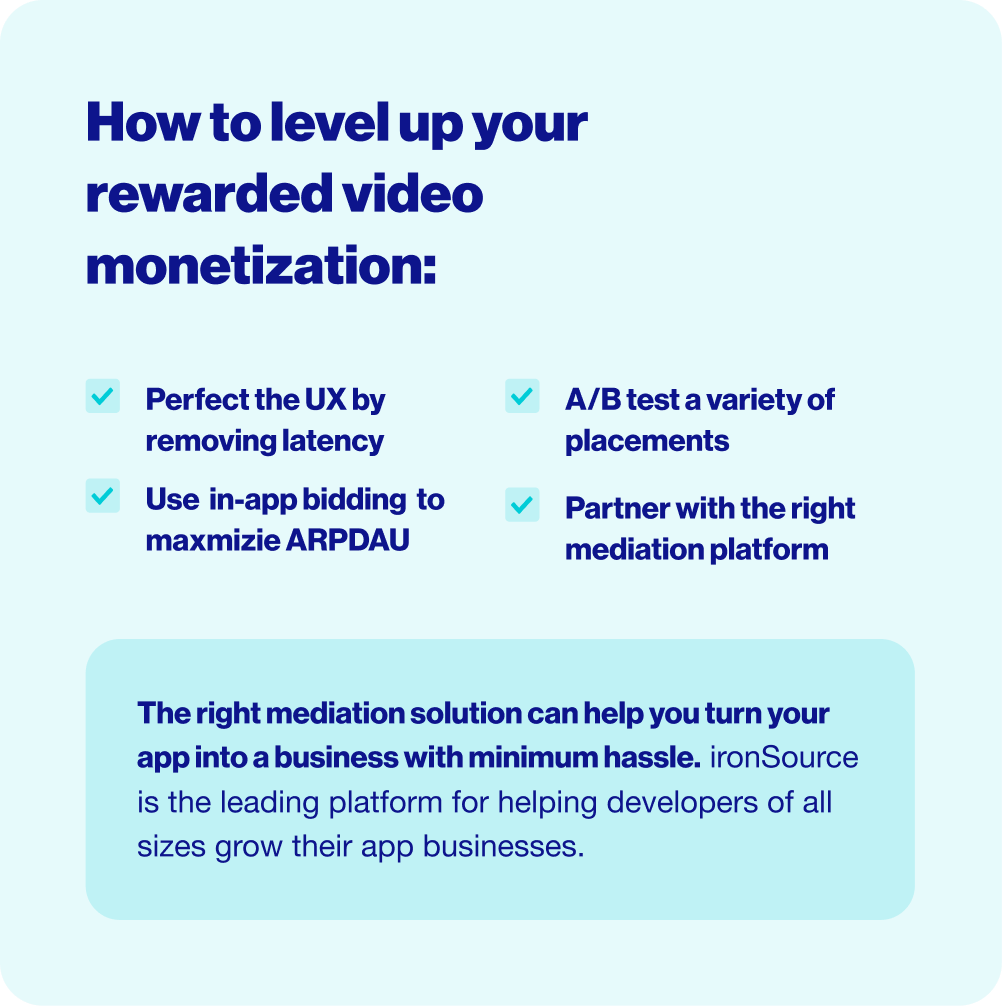 rewarded video monetization tips